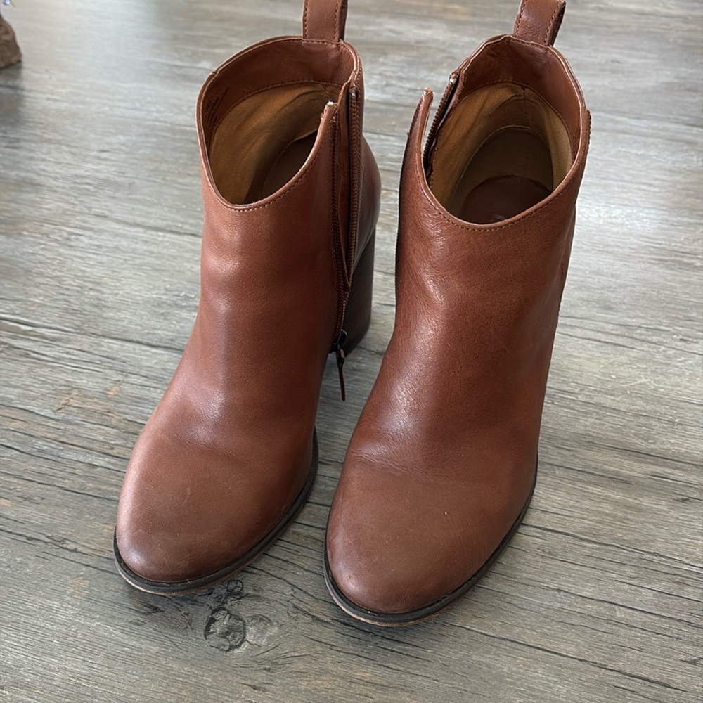 EUC leather boot